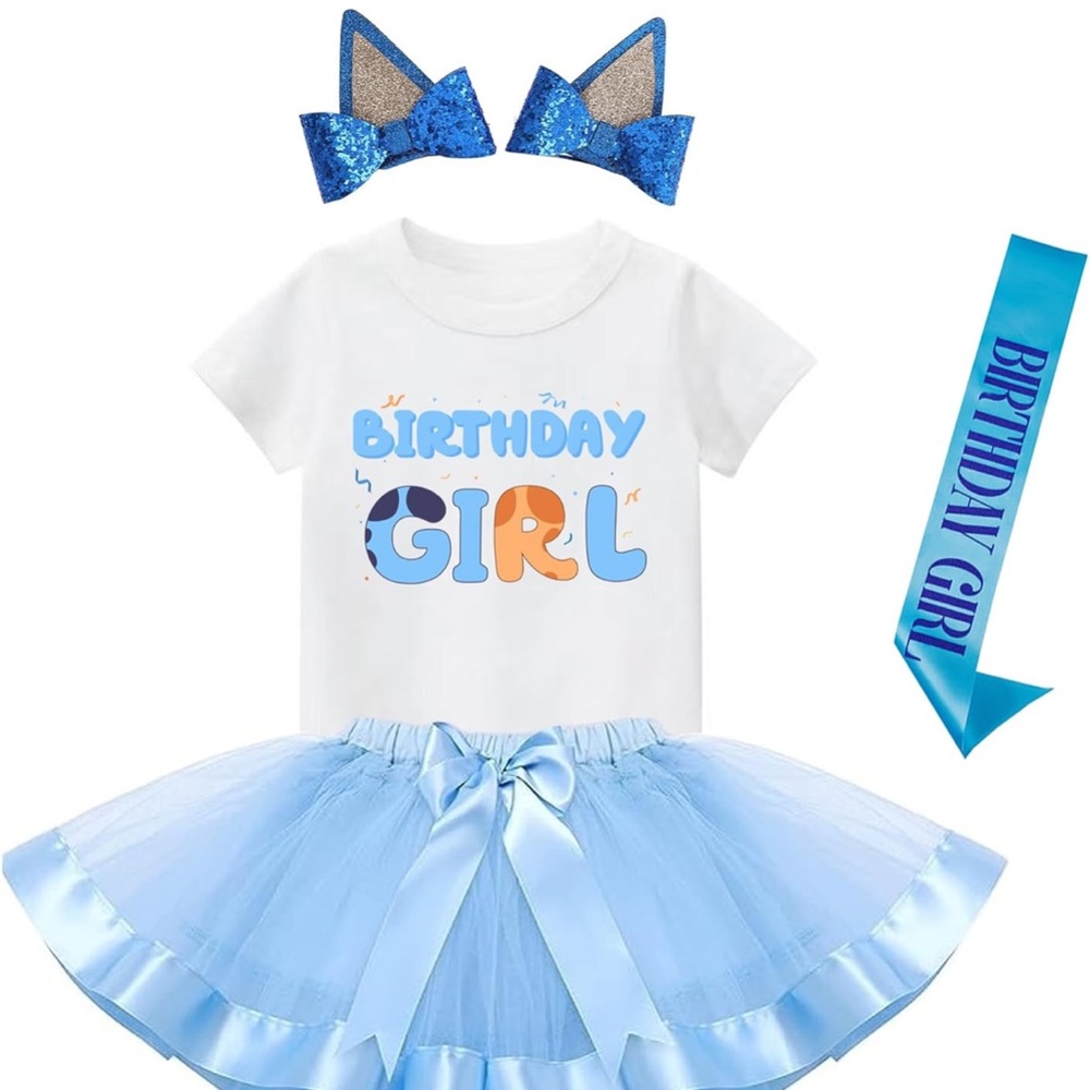 Bluey Birthday Girl outfit 3 year
